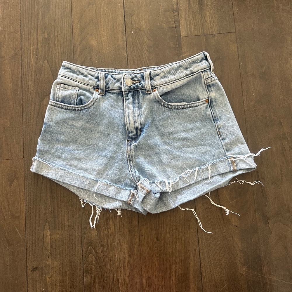 PacSun Light - Wash Rolled Hem Denim Shirt